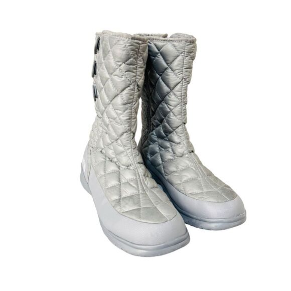 The North Face Thermoball Button-up Boot Women’s Gray Insulated Boots Sz 9 - Picture 2 of 10